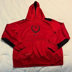 Nike hoodie Therma Fit, L, VGUC w football motif
